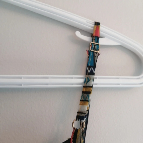 Umgee Aztec Chevron Print Semi Sheer Boho Maxi Dress with Back Cutout Small - Picture 12 of 15